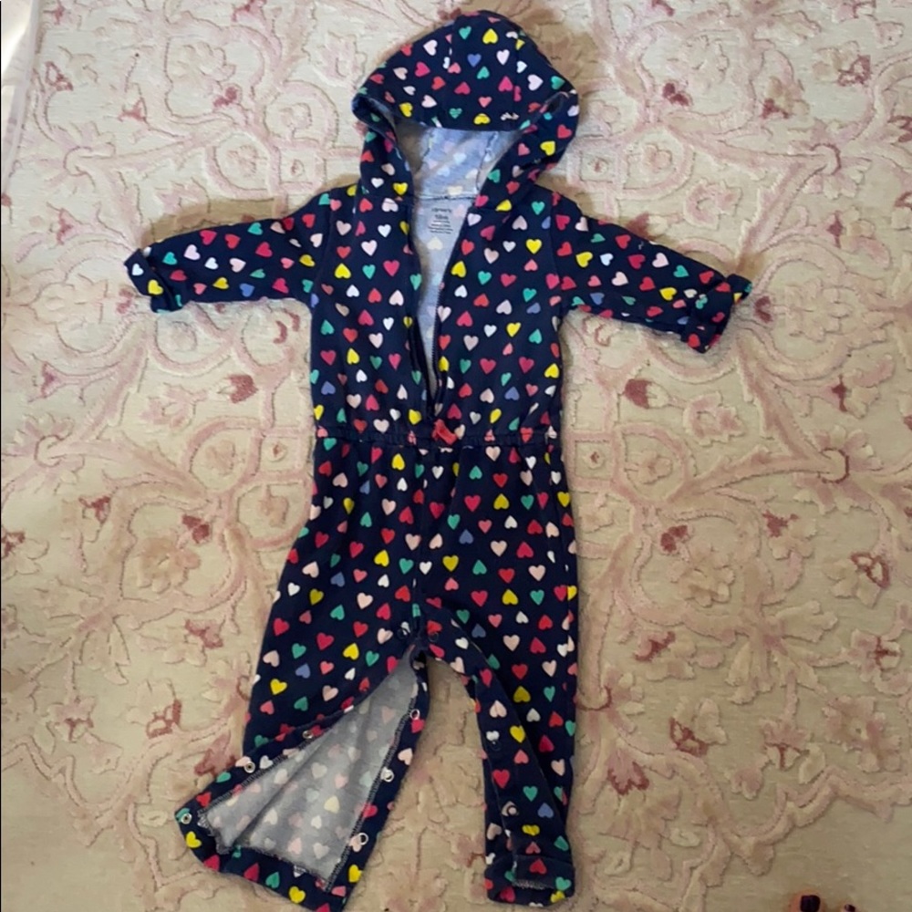 Carters heart jumpsuit.